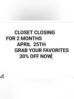 30% Off Everything Except $15.00 And Below.